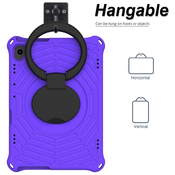 For Huawei MediaPad T5 Spider King Silicone Protective Tablet Case(Purple)