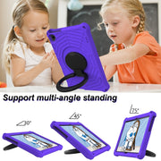For Huawei MediaPad T5 Spider King Silicone Protective Tablet Case(Purple)