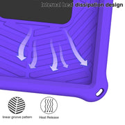 For Huawei MediaPad T5 Spider King Silicone Protective Tablet Case(Purple)