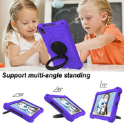 For Huawei MediaPad M5 Lite 8 Spider King Silicone Protective Tablet Case(Purple)