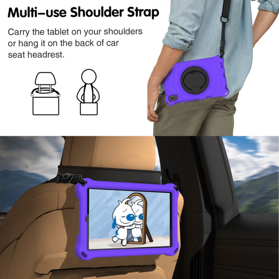 For Huawei MediaPad M5 Lite 8 Spider King Silicone Protective Tablet Case(Purple)