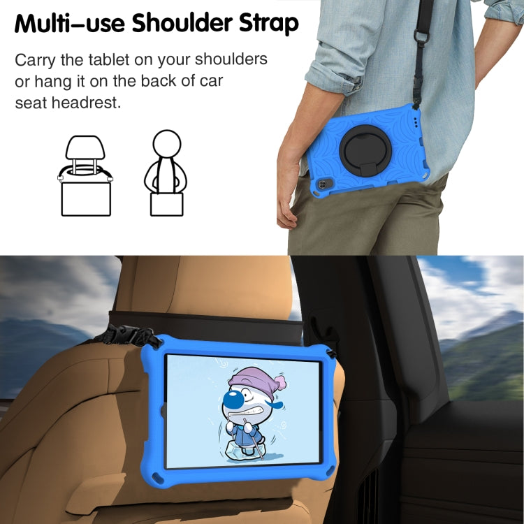 For Huawei MediaPad M6 8.4 Spider King Silicone Protective Tablet Case(Blue)