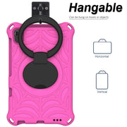 For Huawei MediaPad M6 8.4 Spider King Silicone Protective Tablet Case(Rose Red)