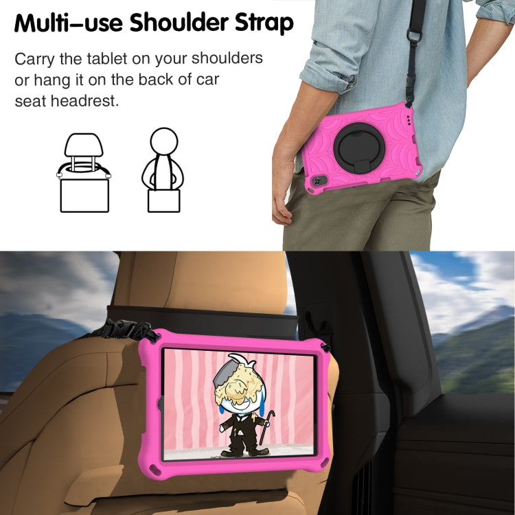For Huawei MediaPad M6 8.4 Spider King Silicone Protective Tablet Case(Rose Red)