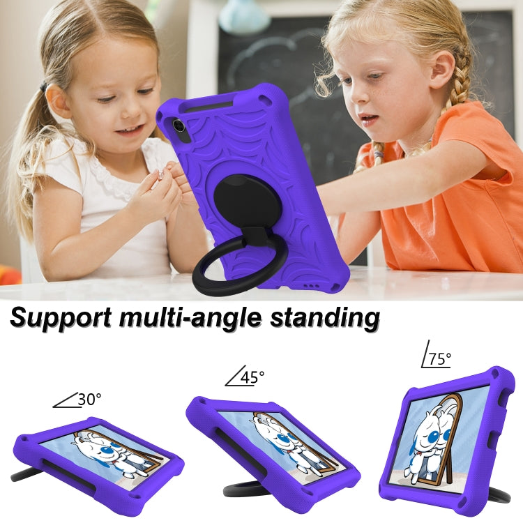 For Huawei MediaPad M6 8.4 Spider King Silicone Protective Tablet Case(Purple)