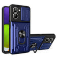For Realme 10 4G Sliding Camshield TPU+PC Phone Case with Card Slot(Blue) - Realme Cases by PMC TechLife | Online Shopping South Africa | PMC TechLife | Buy Now Pay Later Mobicred