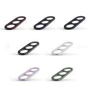 For Samsung Galaxy S23 5G Aurora Series Lens Protector + Metal Frame Phone Case(Black Silver)