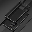 For Samsung Galaxy S23 Ultra 5G Aurora Series Lens Protector + Metal Frame Phone Case(Black Silver) - free shipping - PMC TechLife - Order now!