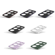 For Samsung Galaxy S23 Ultra 5G Aurora Series Lens Protector + Metal Frame Phone Case(Black Silver)