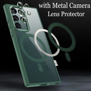 For Samsung Galaxy S23 Ultra 5G Acrylic PC MagSafe Magnetic Phone Case(Green)