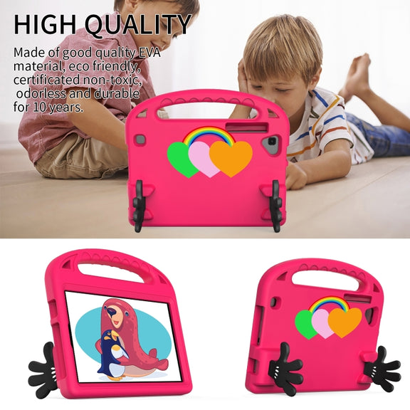 For Lenovo Tab M8 4th Gen Love Small Palm Holder EVA Tablet Case(Rose Red)