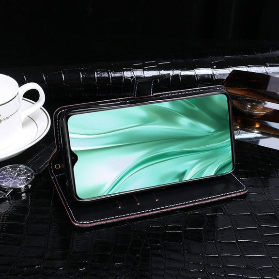 For Leagoo S11 idewei Crocodile Texture Horizontal Flip Leather Case with Holder & Card Slots & Wallet(Black)