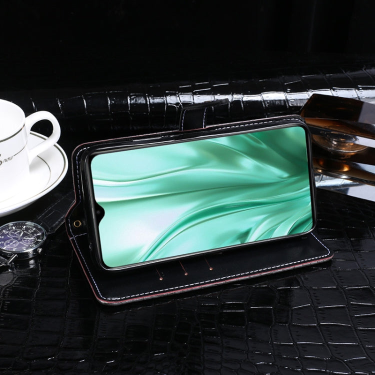 For Leagoo S11 idewei Crocodile Texture Horizontal Flip Leather Case with Holder & Card Slots & Wallet(Dark Blue)