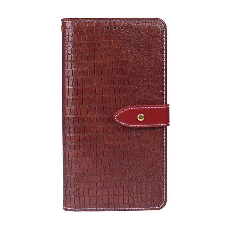 For Umidigi Power 3 idewei Crocodile Texture Horizontal Flip Leather Case with Holder & Card Slots & Wallet(Wine Red)