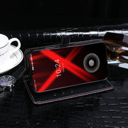 For Umidigi X idewei Crocodile Texture Horizontal Flip Leather Case with Holder & Card Slots & Wallet(Black)