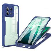 For Xiaomi 13 Acrylic + TPU 360 Degrees Full Coverage Phone Case(Blue)