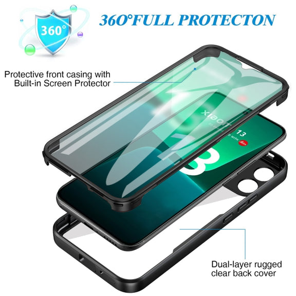 For Xiaomi 13 Acrylic + TPU 360 Degrees Full Coverage Phone Case(Blue)