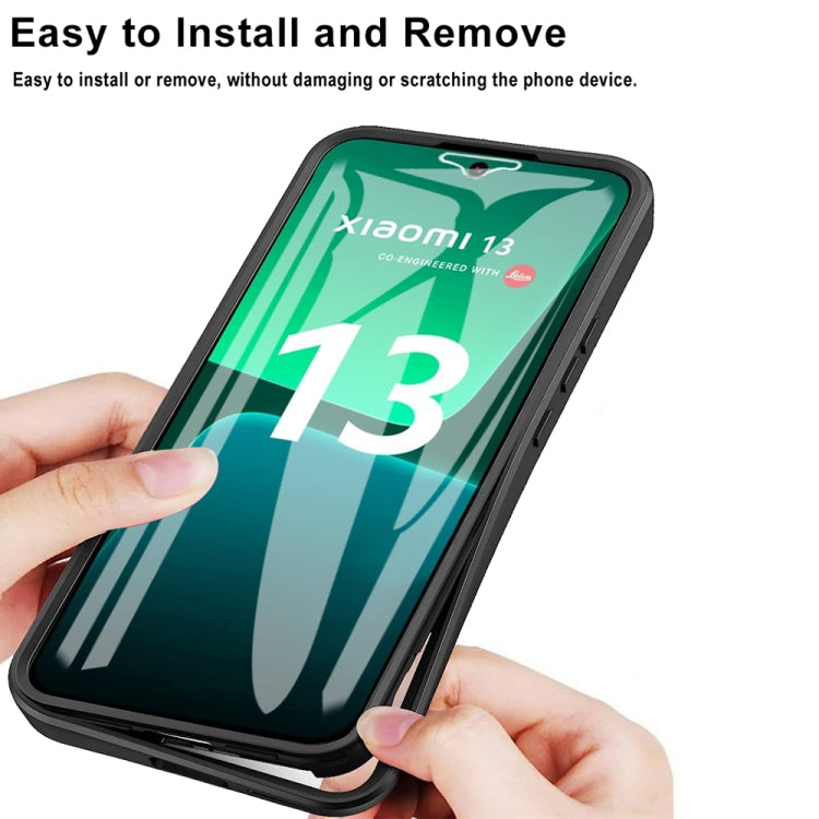 For Xiaomi 13 Acrylic + TPU 360 Degrees Full Coverage Phone Case(Blue)