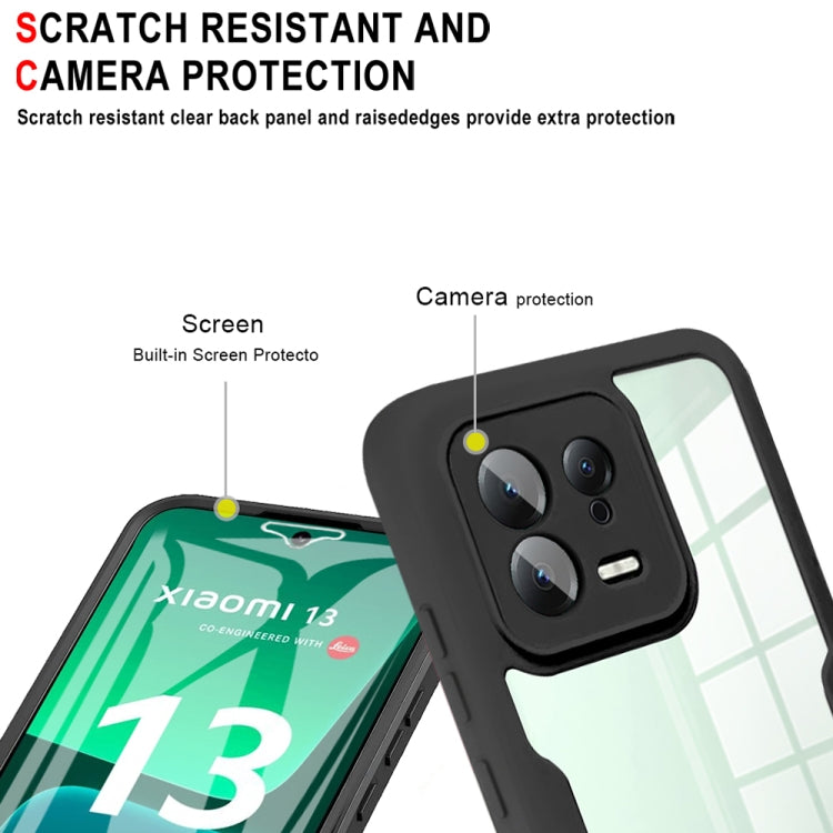 For Xiaomi 13 Acrylic + TPU 360 Degrees Full Coverage Phone Case(Blue)
