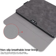 For Microsoft Surface Pro 7+ / 7 / 6 / 5 / 4 Sheepskin All-Inclusive Shockproof Protective Case(Black)