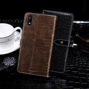 For Wiko Y60 idewei Crocodile Texture Horizontal Flip Leather Case with Holder & Card Slots & Wallet(Black)