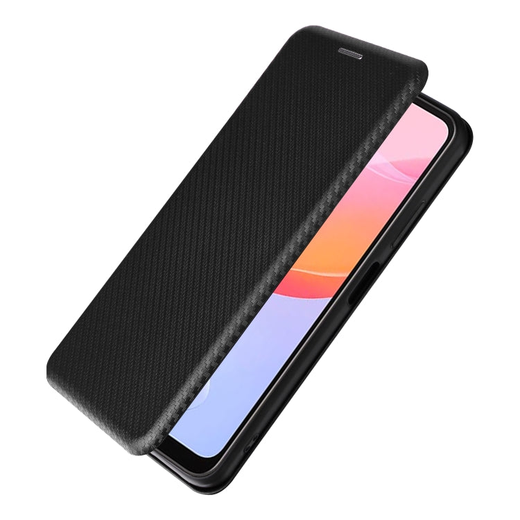For Blackview A85 Carbon Fiber Texture Flip Leather Phone Case(Black)