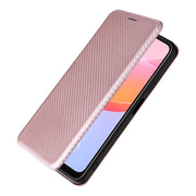 For Blackview A85 Carbon Fiber Texture Flip Leather Phone Case(Pink)