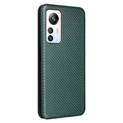 For Blackview A85 Carbon Fiber Texture Flip Leather Phone Case(Green)