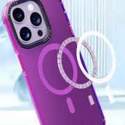 For iPhone 14 Pro Max Acrylic + TPU MagSafe Protective Phone Case(Pink)