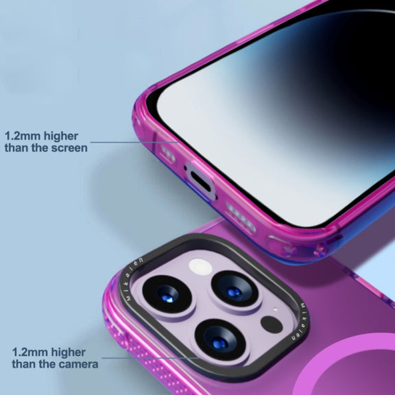 For iPhone 14 Pro Max Acrylic + TPU MagSafe Protective Phone Case(Pink)