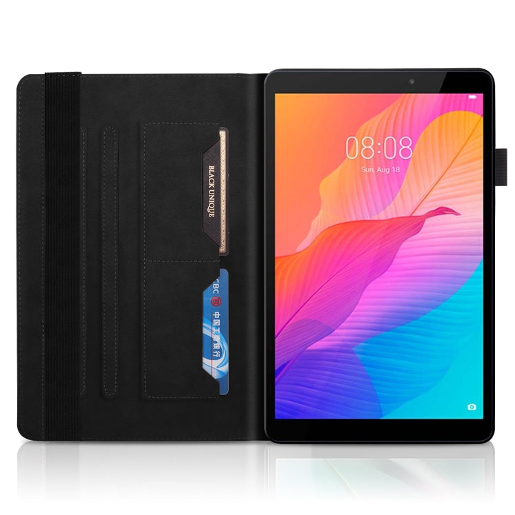 For Huawei Matepad SE 10.4 2022 Life Tree Embossed Flip Leather Tablet Case(Black)