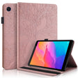 For Huawei Matepad SE 10.4 2022 Life Tree Embossed Flip Leather Tablet Case(Rose Gold) - Huawei by PMC TechLife | Online Shopping South Africa | PMC TechLife | Buy Now Pay Later Mobicred