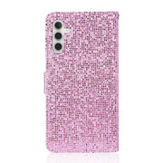 For Samsung Galaxy A24 4G Glitter Powder Filp Leather Phone Case(Pink)