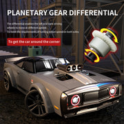 JJR/C Q142 Full Scale Electric Four-wheel Drive Muscle High Speed Drift RC Car(Grey)