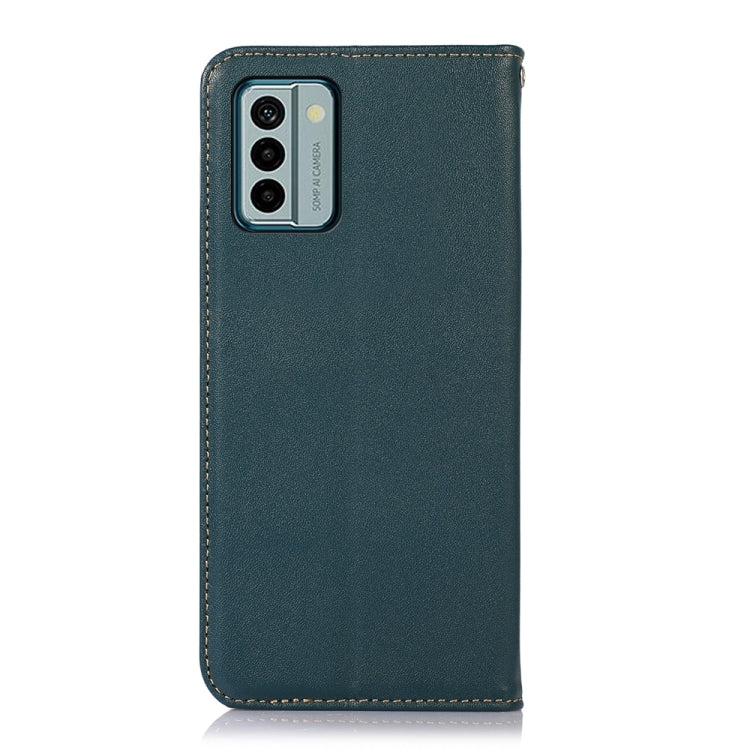For Nokia G22 4G KHAZNEH Nappa Top Layer Cowhide Leather Phone Case(Green)