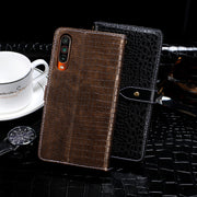 For Meizu 16T idewei Crocodile Texture Horizontal Flip Leather Case with Holder & Card Slots & Wallet(Black)