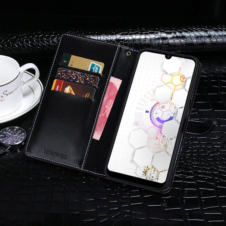 For BQ BQ-6040L Magic idewei Crocodile Texture Horizontal Flip Leather Case with Holder & Card Slots & Wallet(Dark Blue)