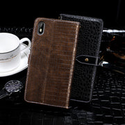 For Cubot J5 idewei Crocodile Texture Horizontal Flip Leather Case with Holder & Card Slots & Wallet(Black)