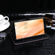For Sharp Aquos Sense3 Lite idewei Crocodile Texture Horizontal Flip Leather Case with Holder & Card Slots & Wallet(Black)