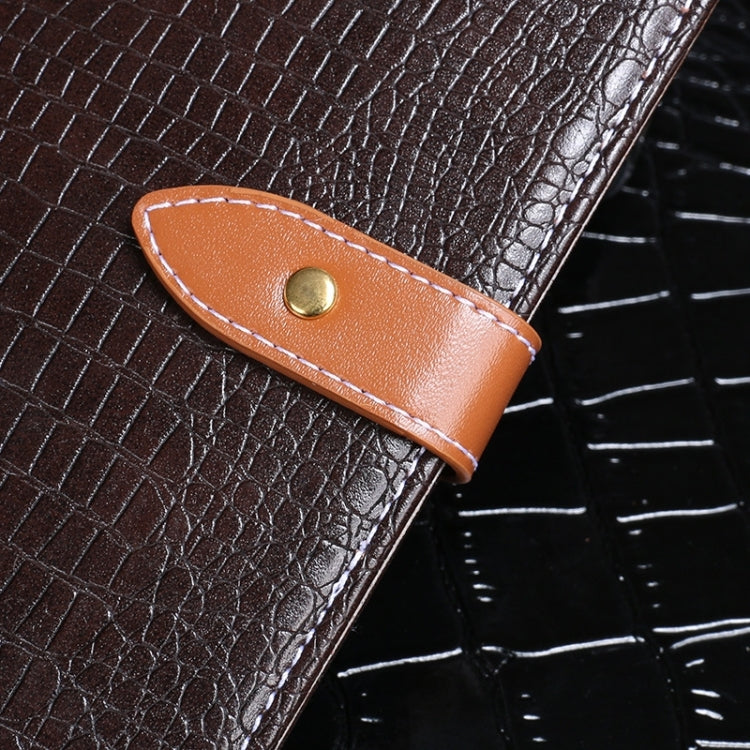 For Ulefone Note 14 idewei Crocodile Texture Leather Phone Case(Black)