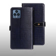 For T-Mobile REVVL 6 5G idewei Crocodile Texture Leather Phone Case(Dark Blue) - More Brand by idewei | Online Shopping South Africa | PMC TechLife | Buy Now Pay Later Mobicred