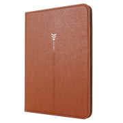 For iPad 2025 / 2022 GEBEI Silk Texture Flip Tablet Leather Case(Brown)