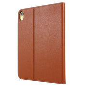 For iPad 2025 / 2022 GEBEI Silk Texture Flip Tablet Leather Case(Brown)