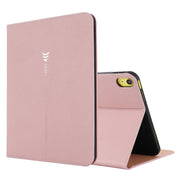 For iPad 2025 / 2022 GEBEI Silk Texture Flip Tablet Leather Case(Rose Gold)