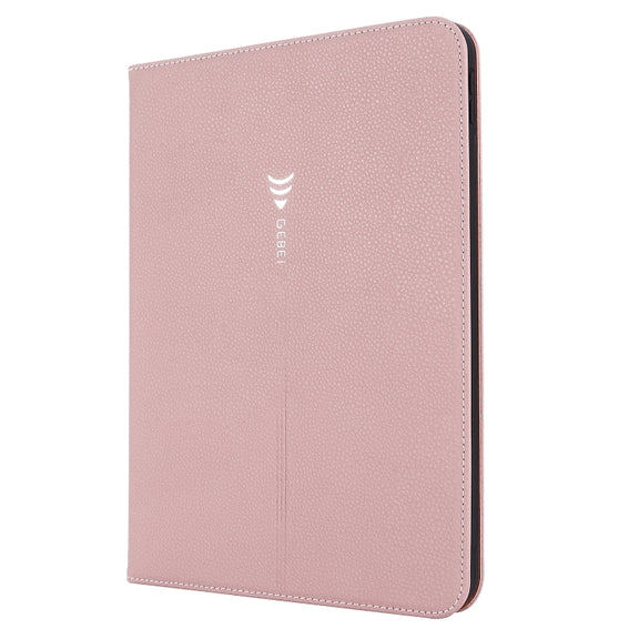 For iPad 2025 / 2022 GEBEI Silk Texture Flip Tablet Leather Case(Rose Gold)