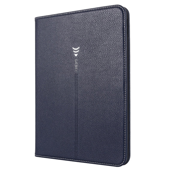 For iPad 2025 / 2022 GEBEI Silk Texture Flip Tablet Leather Case(Blue)