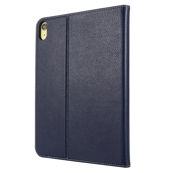 For iPad 2025 / 2022 GEBEI Silk Texture Flip Tablet Leather Case(Blue)