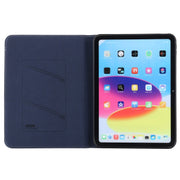 For iPad 2025 / 2022 GEBEI Silk Texture Flip Tablet Leather Case(Blue)