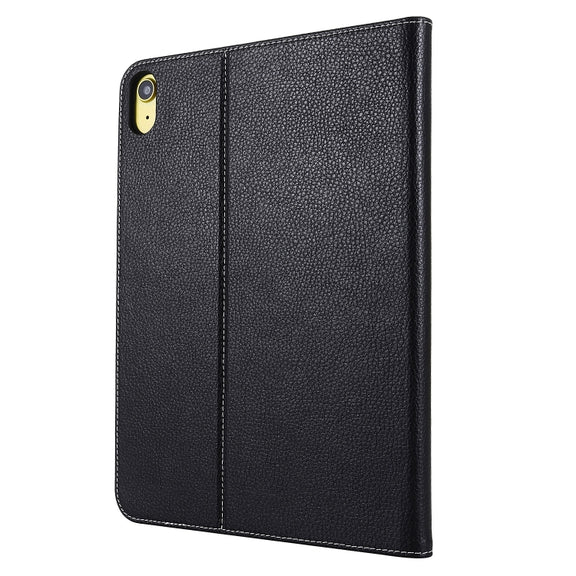 For iPad 2025 / 2022 GEBEI Silk Texture Flip Tablet Leather Case(Black)
