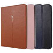 For iPad 2025 / 2022 GEBEI Silk Texture Flip Tablet Leather Case(Brown)